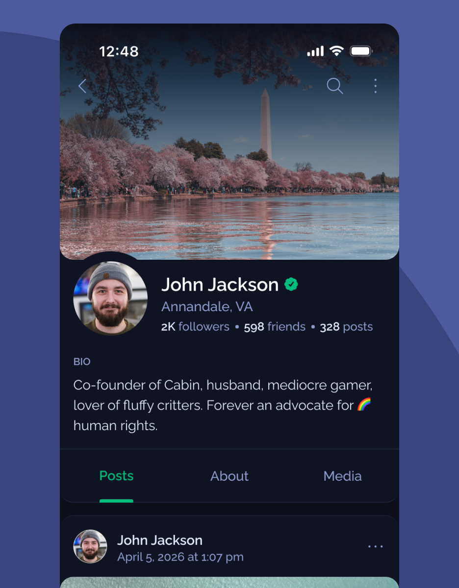 Cabin app screenshot